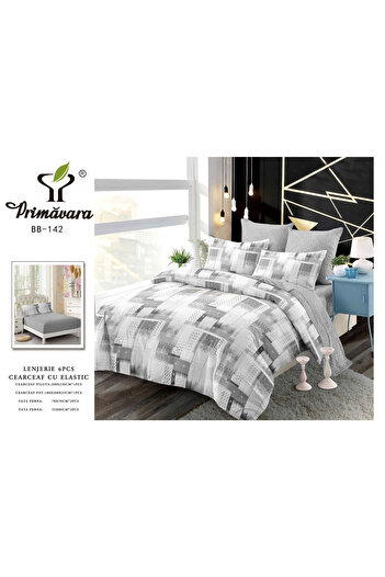 FIONNA.RO Finet Bed Linen With Elastic - Shades Of Grey