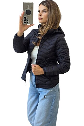 MAXORA SHOP Short jacket with detachable hood