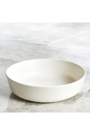 Generic Charcoal Melamine Pasta Bowl - 18 cm