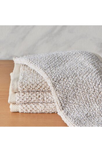 Generic Amberjack Pebble 4-Piece Fingertip Towel Set - 33x33 cm