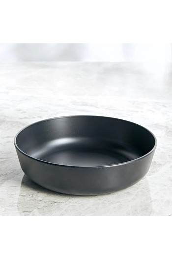 Generic Charcoal Melamine Pasta Bowl - 18 cm