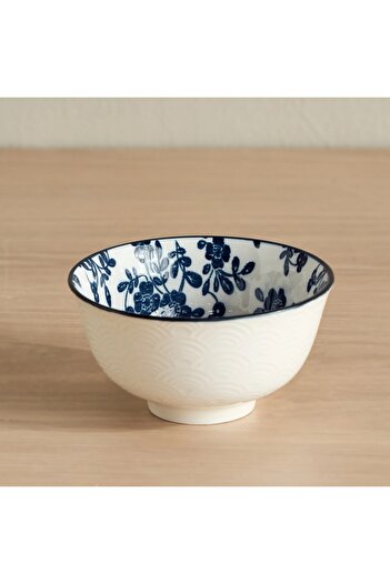 Generic Floret Koya Porcelain Serving Bowl - 11 cm
