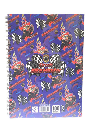Rainbow Max Speed ​​Legend – 100-sheet A4 notebook with 93 Heroes design