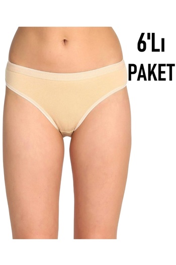 Özten Pack of 6 Luxury Lycra Non-Marking Bikini Panties Ozt6202