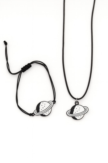 MakeWell Kuromi Planet Unicorn Panda My Melody Rainbow Design Necklace and Bracelet Sets