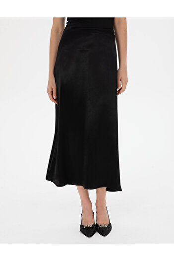 Pierre Cardin Black A-Line Woven Skirt 50318241-Vr046
