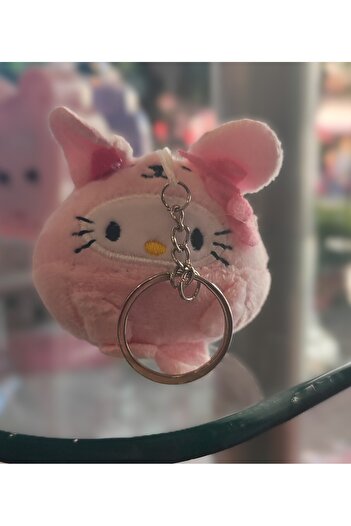 ada çanta kırtasiye 7 cm Round Model Hello Kitty Plush Keychain Accessory Ad177162
