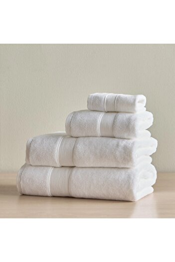 Generic Eco Soft 4-Piece 650 GSM Organic Turkish Cotton Fingertip Towel Set - 30x30 cm starstarstarstarstar