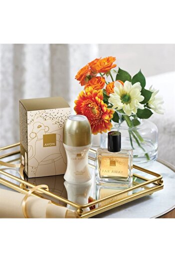 AVON Gift set, Avon, Far Away, Eau de Parfum 30 ml and Roll-on 50 ml