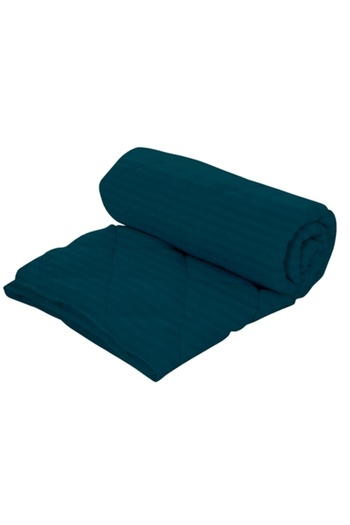 PATONE Set pilota iarna, lana, damasc policoton, 180x210cm, matlasata, bleumarin cu 2 perne 50x70cm