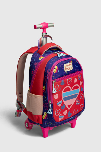 By Hakan My Polo 2075 Children's Orthopedic Backpack with Roller Mor
