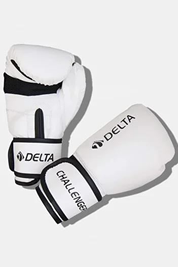 Delta Challenger White Boxing Gloves 4 oz – Durable Leather, Training Gloves for Kids & Youth Athletes