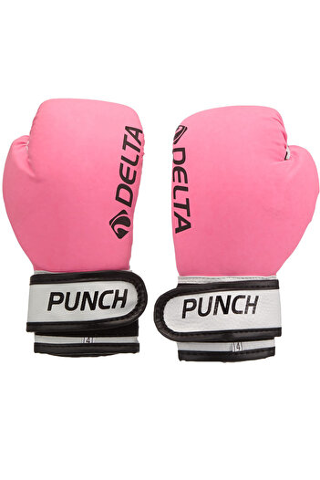 Delta Boxing Gloves Punch Pink 8 oz & 45–65 kg Kick Boxing, Muay Thai, Sparring Gloves for Athletes