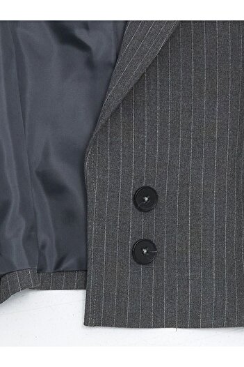 LC Waikiki LCW Kids Çizgili Kız Çocuk Blazer Ceket