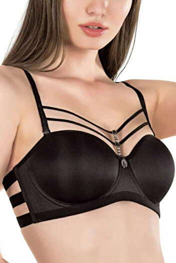 Le Jardin Underwire Bra with Stones and Ribbons Jade Lj7014