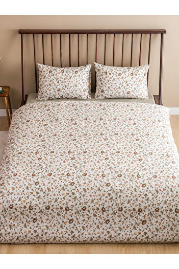 LC Waikiki Mixed Floral Pattern Double Duvet Cover Set