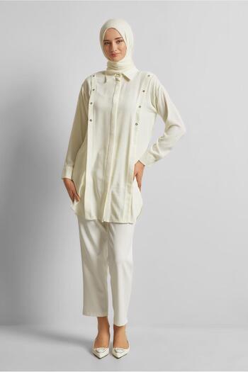 Alvina Shirt Collar Tunic 45328