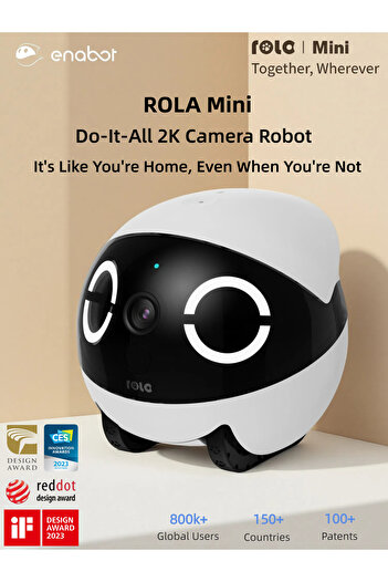 COOYA Mini Robot Pet Camera,2-Way Talk,Motion Detection,Video Recording,Gift for Interacting with Pets