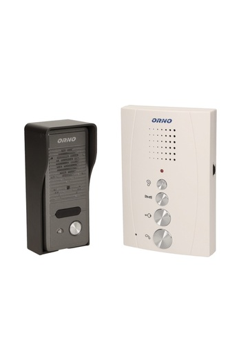 Orno Rodinný interkom ELUVIO OR-DOM-RE-914/W, automatické ovládání brány, ultratenký, černobílý