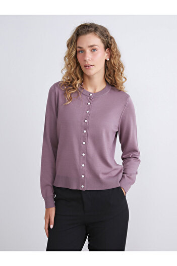 LC Waikiki Crew Neck Women's Knitwear Cardigan