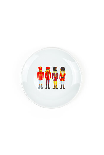 Landle Lead Soldier Themed Decorative Porcelain Plate