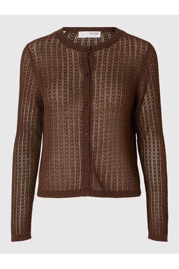 SELECTED Strickjacke Hanfmix