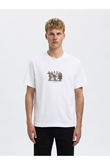 Selected Homme T-Shirt Bedrucktes Regular Fit