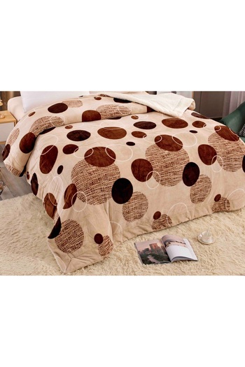 CHIRASO Cocolino CHIRASO Blanket, 200x230cm, Fur Inside, Double Bed, Colorful, Soft and Fluffy