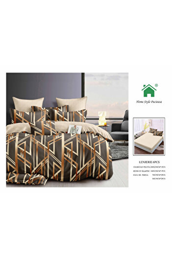 FIONNA.RO Finet Bed Linen With Elastic - Geometric Lines