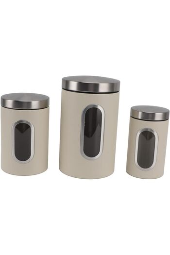 erorex Kitchen Canisters Set, Large Capacity Rustproof Tea Organizer Sugar Canister For Countertop