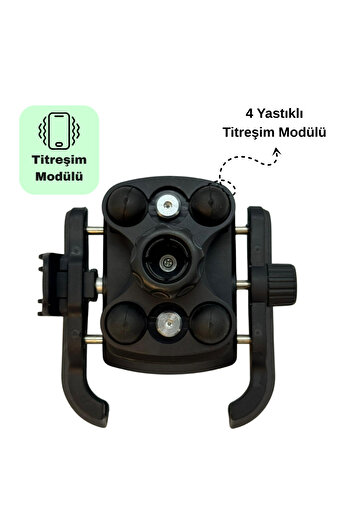 Knmaster TT-400 Titreşim Önleyicili Motosiklet Telefon Tutucu