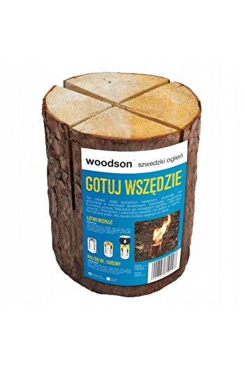 HESTIA COMPANY ROM Woodson Camping Fire Log, Pine Wood LUS-1