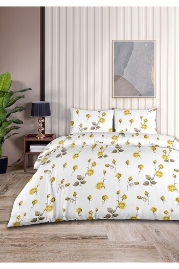 Evim Akfil Pink Double Duvet Cover Set 200X220Cm Yellow