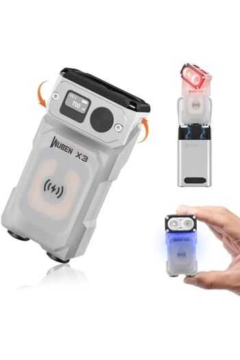 Wuben X3 Mini Flashlight with Rechargeable Charging Box
