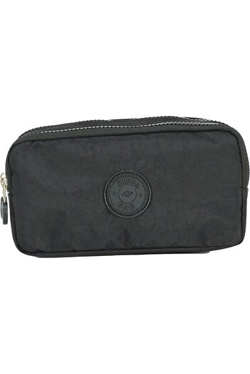Pippa Yogi Two-Eyed Boy's Black Crinkle Fabric Pencil Bag/Pencil Holder - Kk975-4