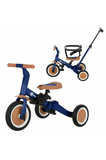 Petite&Mars Tricycle, Petite&Mars, Turbo, 5 in 1, Up to 25 kg, Blue + Straw Bottle, Green