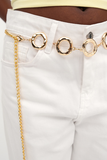 Addax Round Buckle Chain Belt Zncr101