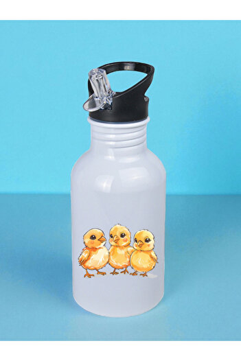 lili hediyelik Civcivler Printed Water Bottle 600 ml - Sports Water Bottle, Large Water Bottle, Sports Bottle, Sports Water Bottles