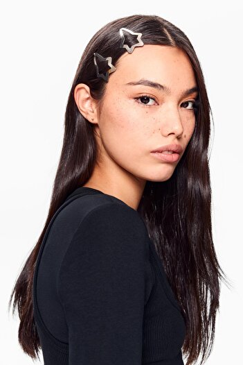 Bershka Pack of 6 star hair clips