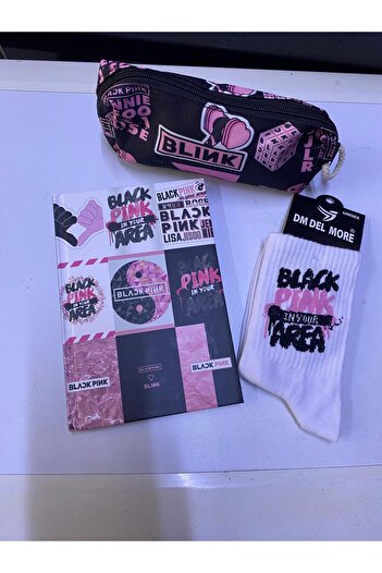 GC GÖKHAN CLUB Blackpink Notebook Pen Holder Socks