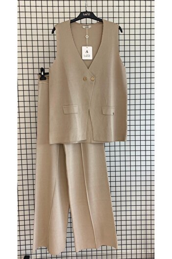 Armine Knitwear Set with Vest and Trousers (Slim-Fit)