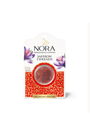 Nora Premium Saffron Threads- Acrylic - 0.5G