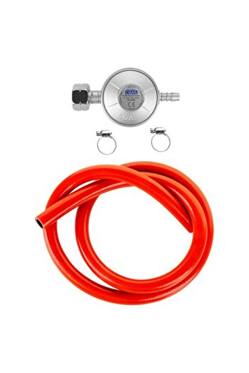 Teesa 37mbar Gas Reducer Set With 1m Hose And 2 Clamps