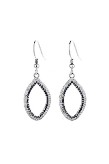 delis Cercei argint 925, JW1580, model elegant, placati cu rodiu