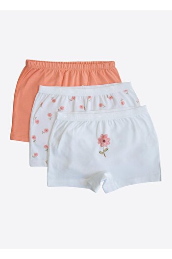 kitikate Organic Flowers 3-Pack Boxer Orange