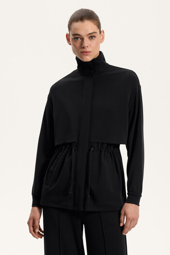 Oysho Long jacket with soft-touch modal and pockets