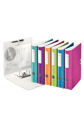 Leitz Biblioraft 180° Active WOW polyfoam A4 65 mm pink