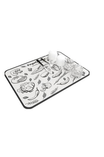 OEM Super absorbent kitchen drying mat, non-slip, quick drying, 30x40 cm