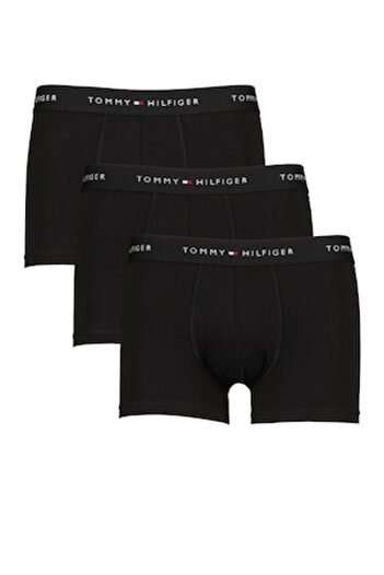 Tommy Hilfiger , Set de boxeri cu banda logo in talie - 3 perechi, Negru, M