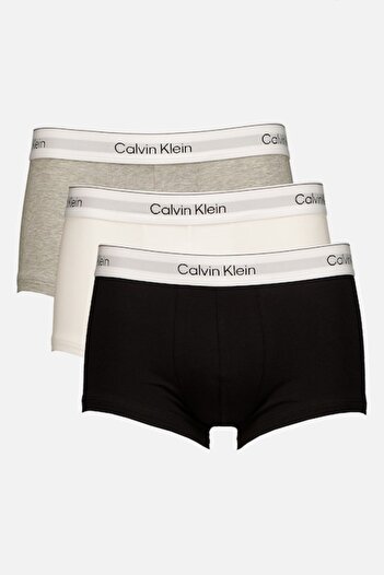Calvin Klein , Set of Boxers in Cotton Blend with Logo Waistband - 3 Pairs, White, Black, Gray, XL